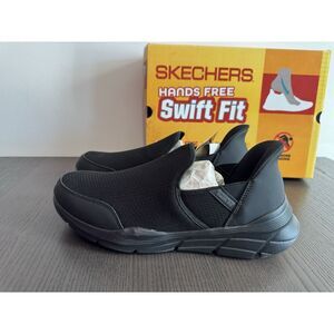 Mens Sneakers SKECHERS Equalizer 4.0 Hands Free Swift Fit 12 New Step In Black